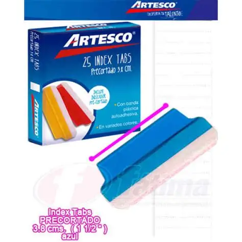 SEÑALADORDE COLORES CON DISPENSADOR INDEXTABS X 25 UNI